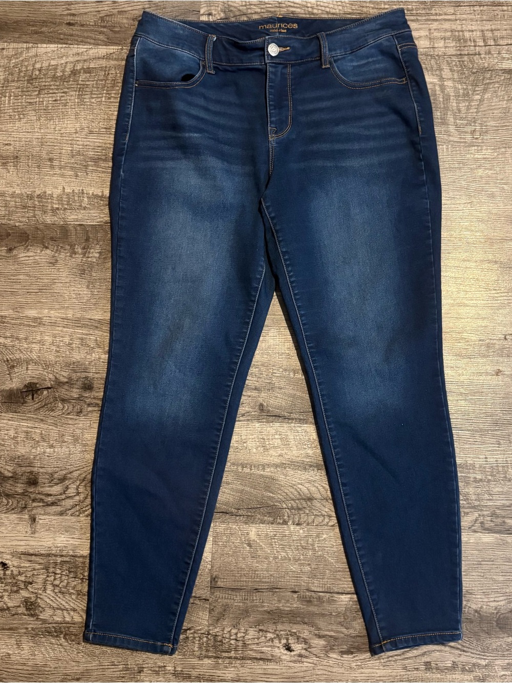 Maurices Jeans Women’s 14W Blue Mid Rise Denim